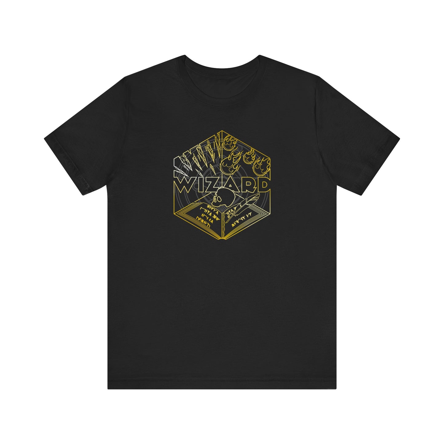 Unisex Premium Black & Gold Wizard Tee