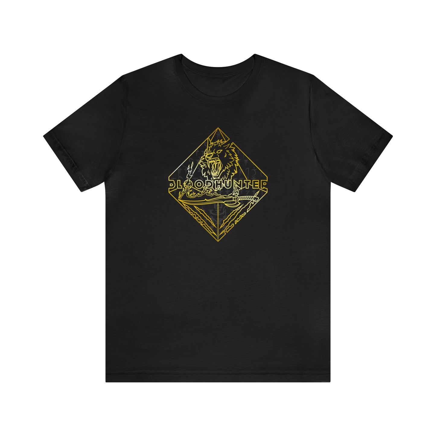 Unisex Premium Black & Gold Bloodhunter Tee