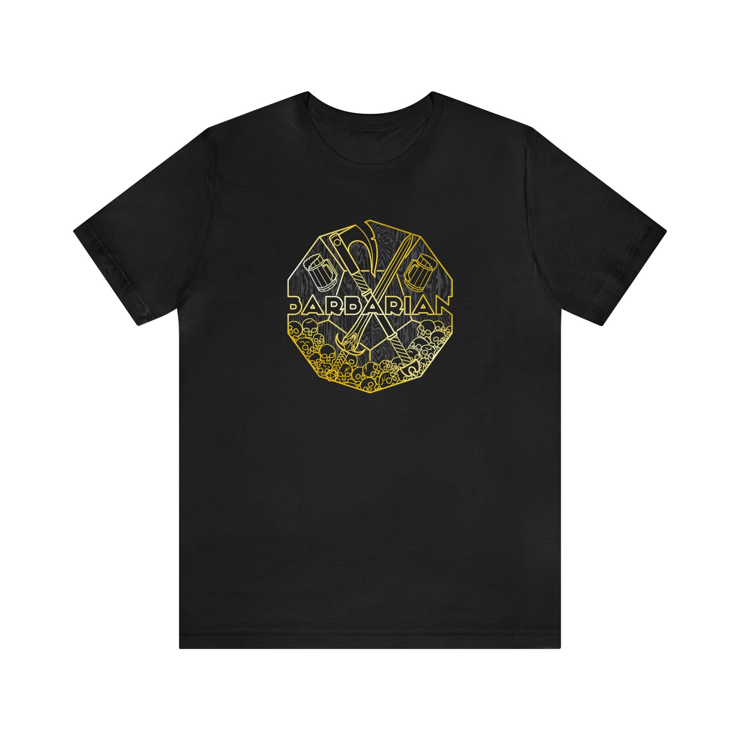 Unisex Premium Black & Gold Barbarian Tee