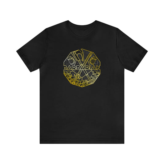 Unisex Premium Black & Gold Barbarian Tee