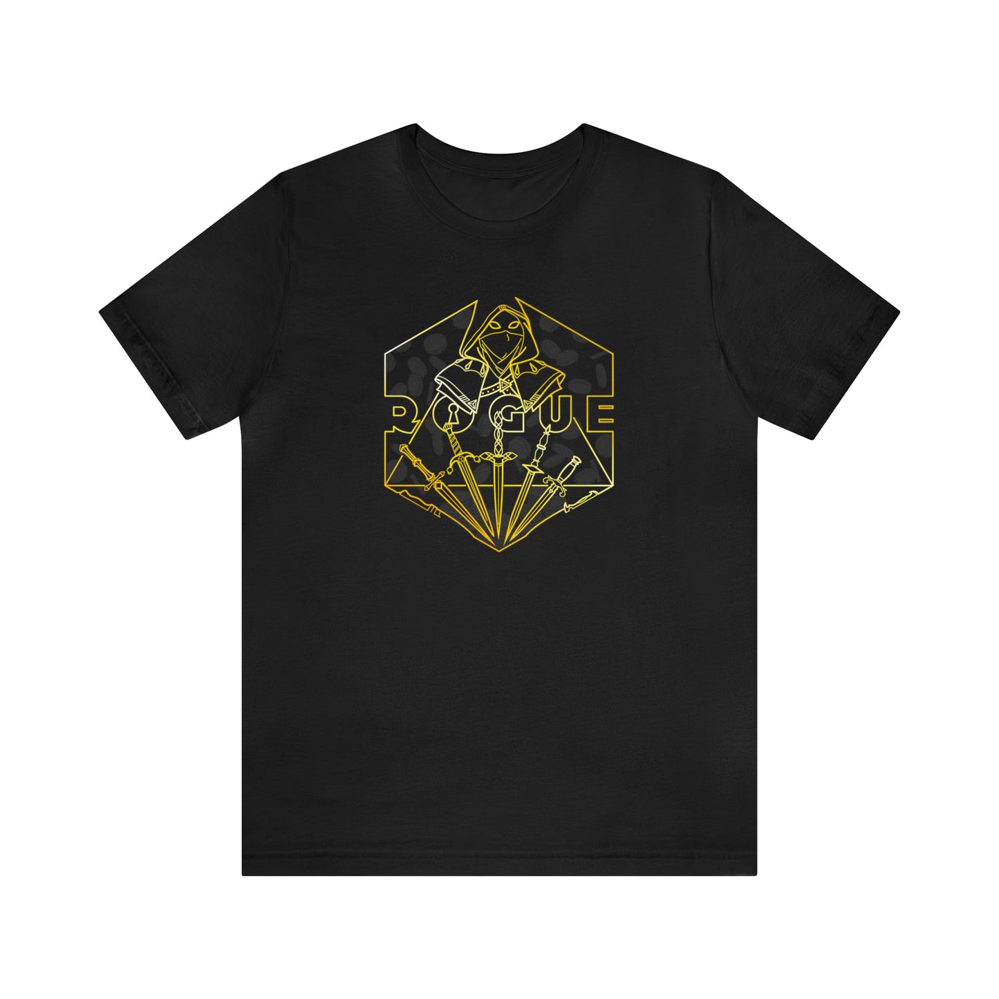 Unisex Premium Black & Gold Rogue Tee